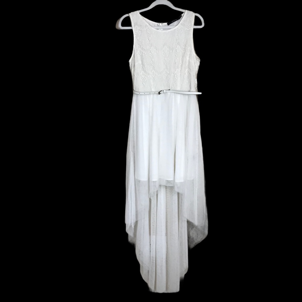 Ark‎ & Co Lace Tulle Hi-Low Dress Small